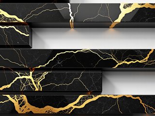 Marble - Black Gilded preset