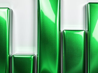Metallic Green Paint preset example