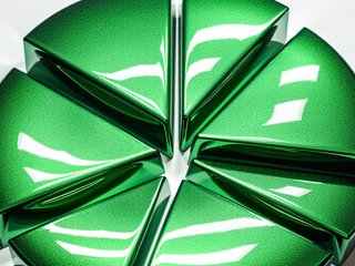 Metallic Green Paint preset