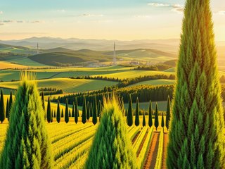 Cypress Trees preset example