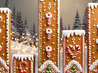 Gingerbread Houses preset example