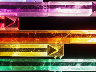 Rainbow Crystal Formations preset